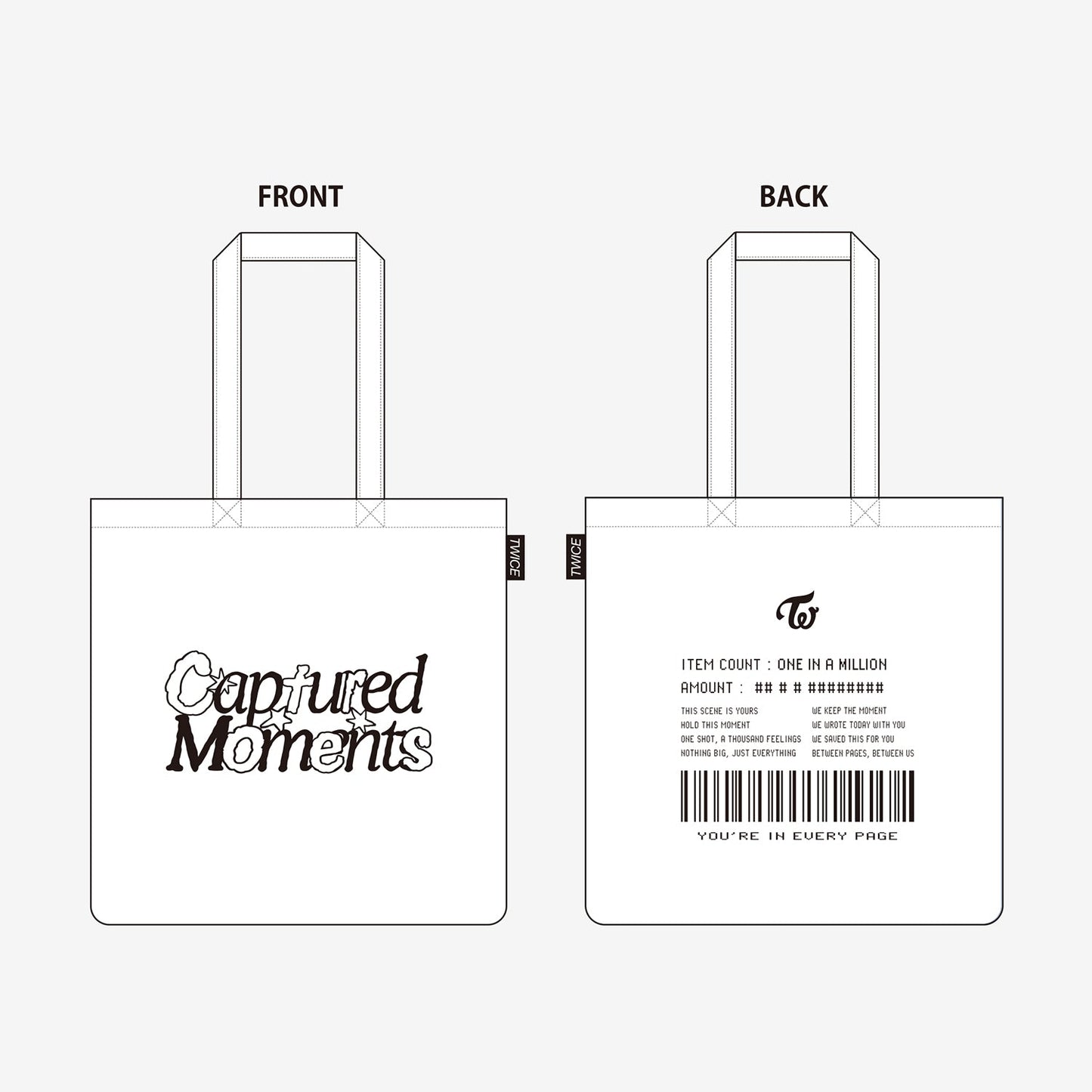 TYVEK TOTE BAG /『TWICE 2026 JAPAN SEASON’S GREETINGS “CAPTURED MOMENTS”』