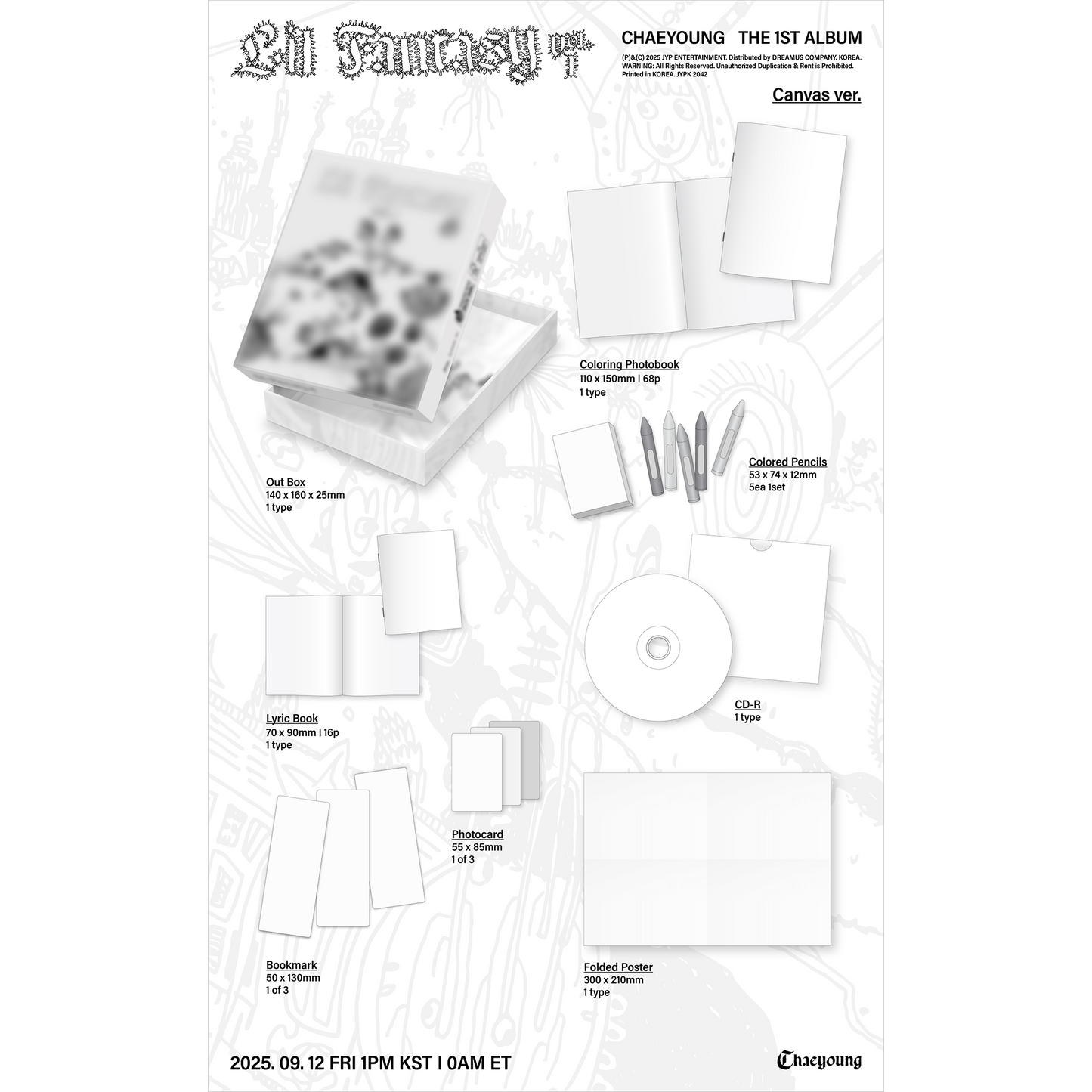 CHAEYOUNG THE 1ST ALBUM『LIL FANTASY vol. 1』Canvas ver.