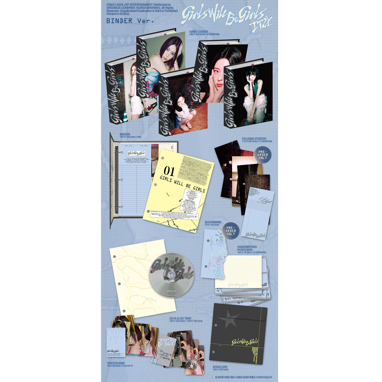 ITZY 10th Mini Album『Girls Will Be Girls』BINDER Ver.【輸入盤】5種ランダム