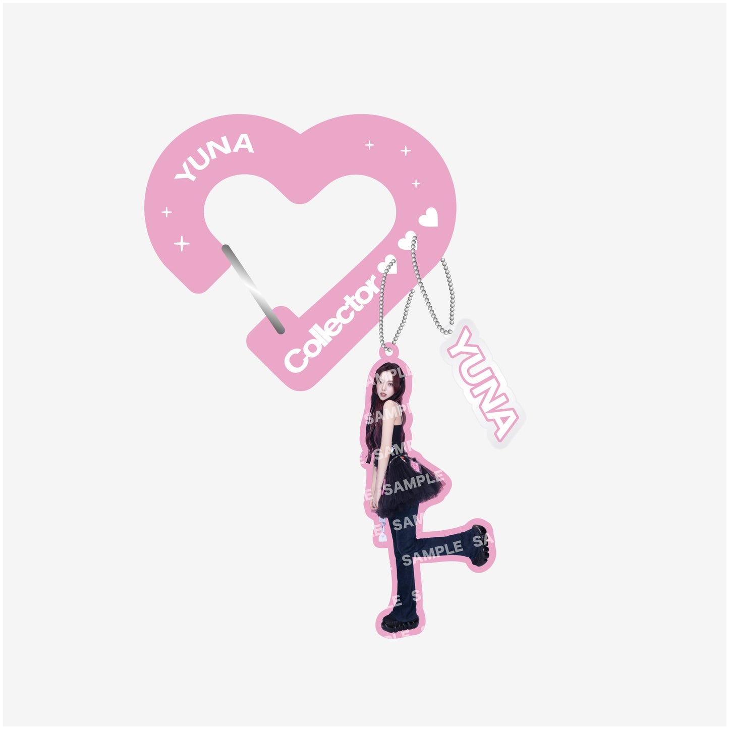 CARABINER ACRYLIC KEY HOLDER - YUNA / ITZY『Collector』