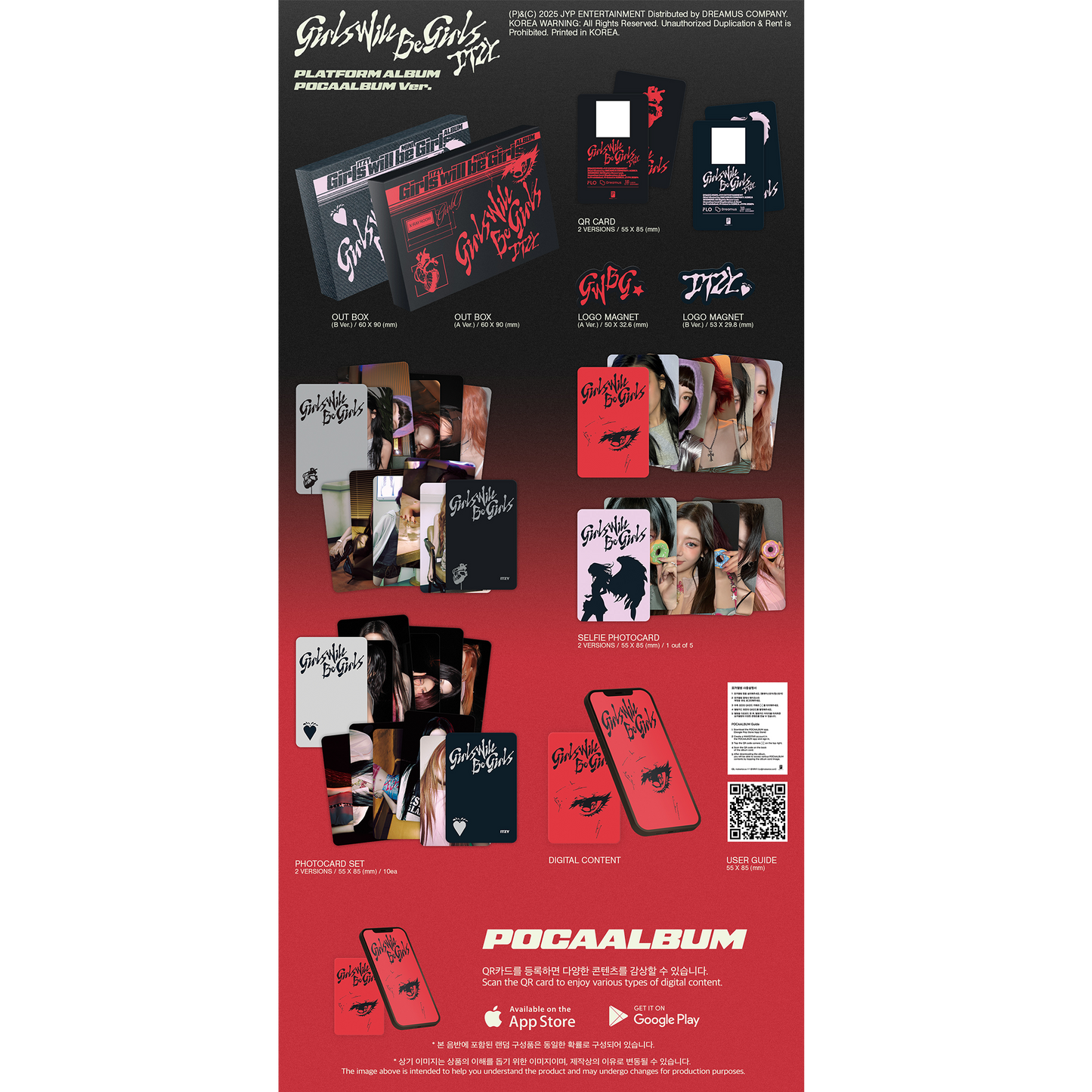 ITZY 10th Mini Album『Girls Will Be Girls』PLATFORM ALBUM_POCAALBUM A / B Ver.【輸入盤】2種ランダム