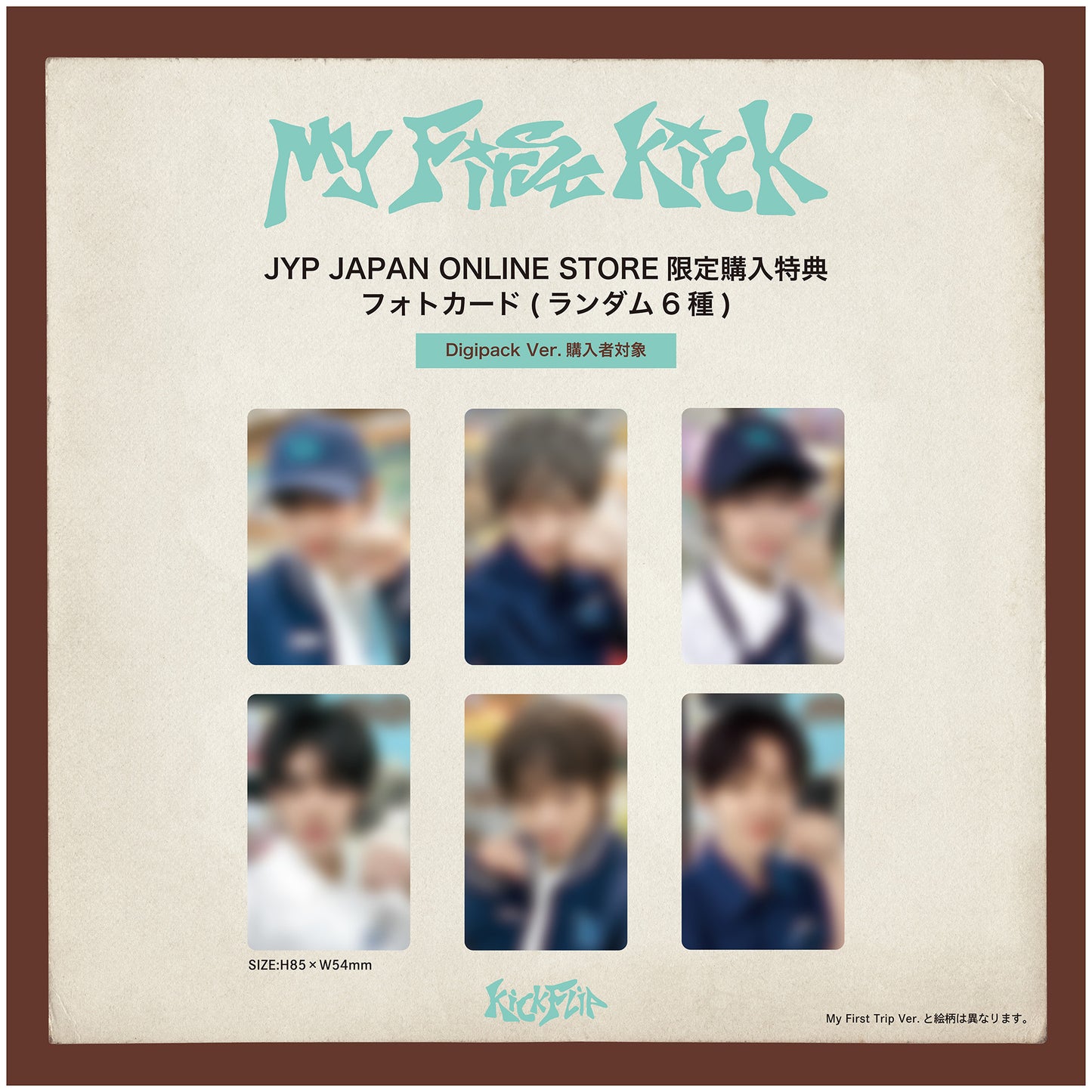 KickFlip The 4th Mini Album "My First Kick" Digipack Ver. 6バージョンセット