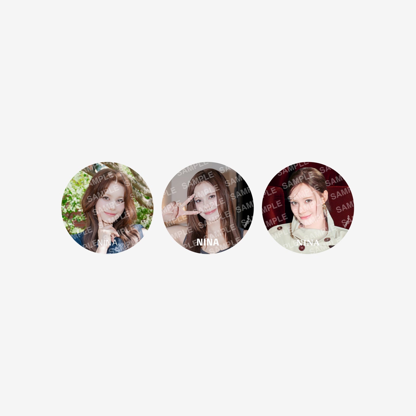 BADGE SET(3PIECES)- NINA / NiziU『Live with U 2026 “NiziU : THE CINEMA” 』