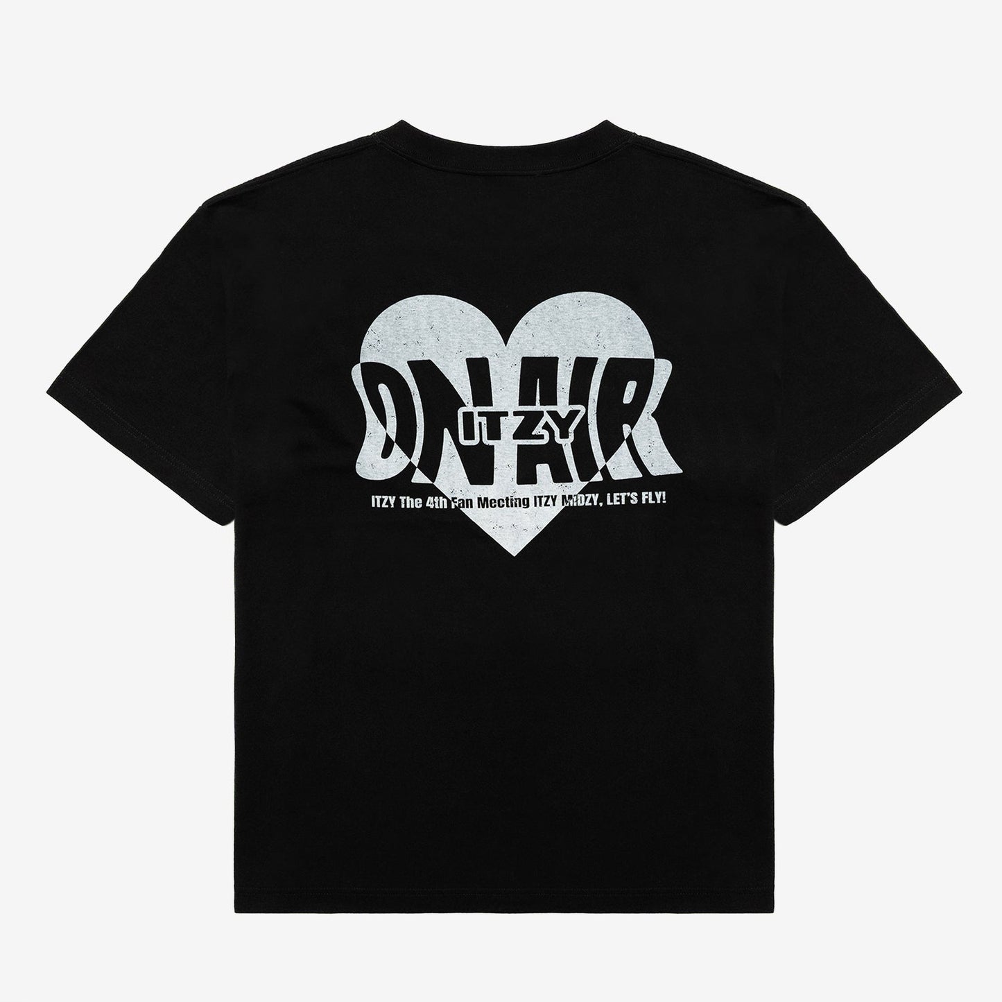 T-SHIRT <BLACK>【S】 / ITZY『The 4th Fan Meeting ITZY MIDZY, LET’S FLY! "ON AIR"』