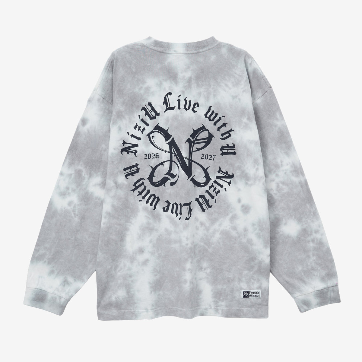 TIE-DYE LONG SLEEVE T-SHIRT【M】/ NiziU『Live with U 2026-2027 “Who? U! NiziU Fes.”』