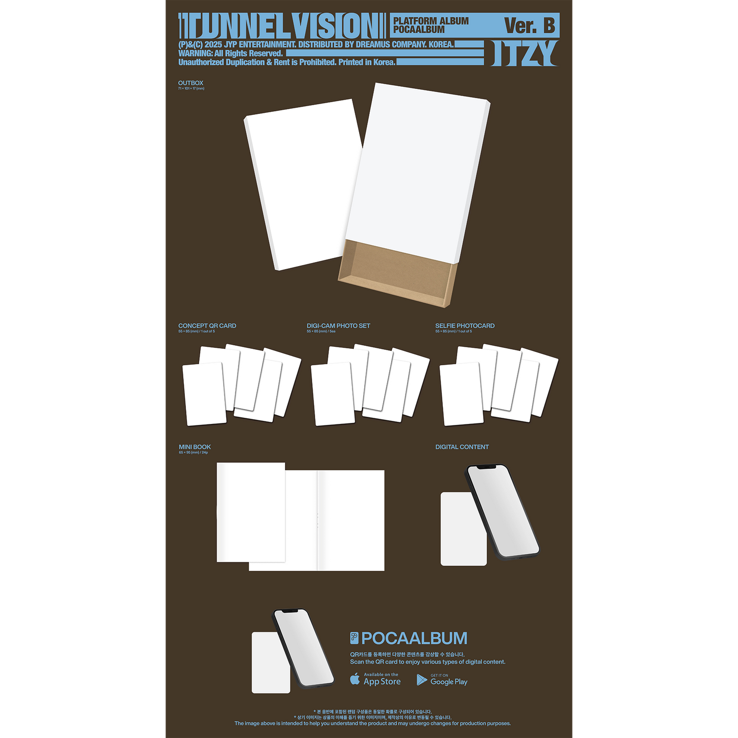 ITZY 11th Mini Album『TUNNEL VISION』PLATFORM ALBUM_POCAALBUM Ver. 2バージョンランダム