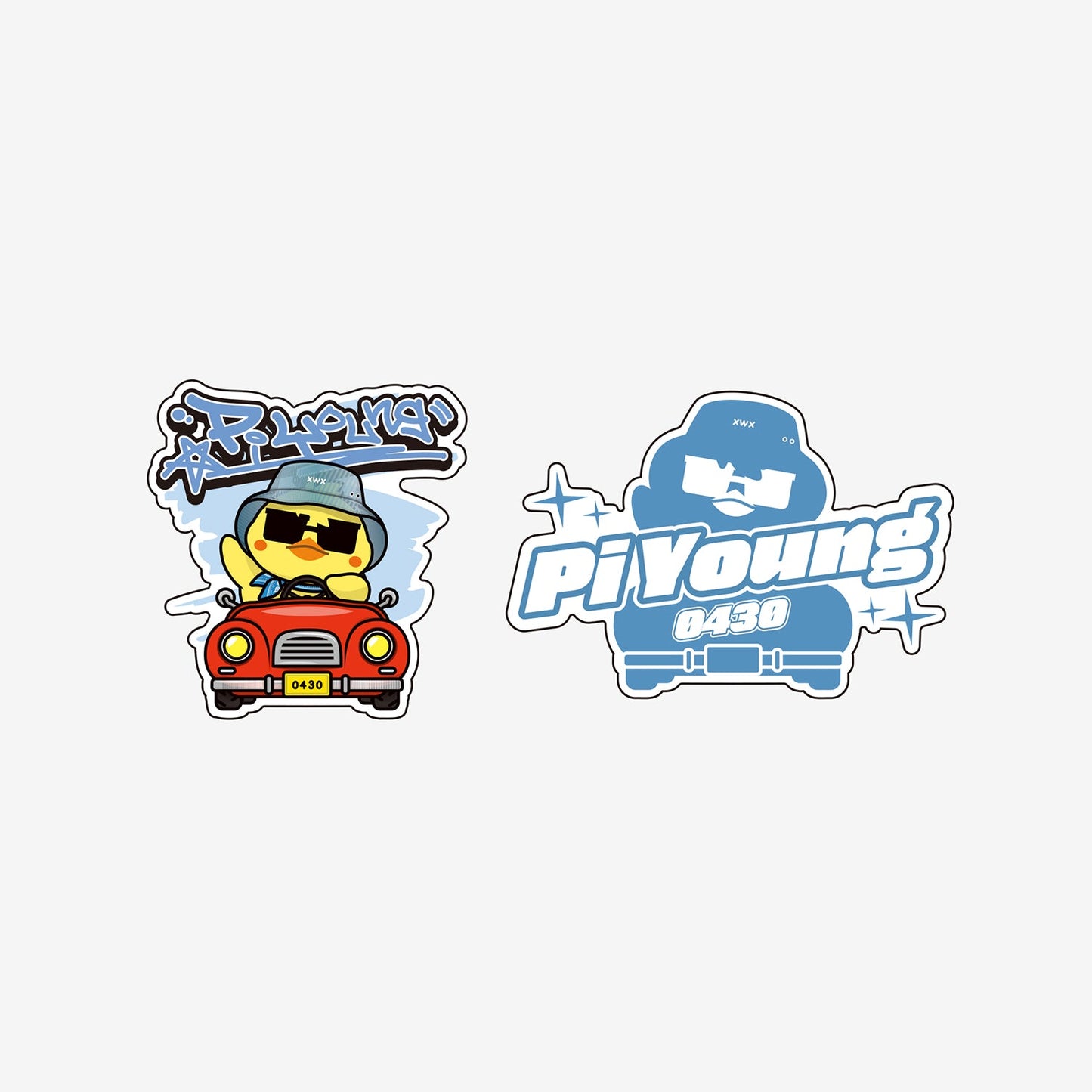 STICKER SET - Pi Young / WOOYOUNG (From 2PM)『JYP JAPAN POPUP STORE 2025』