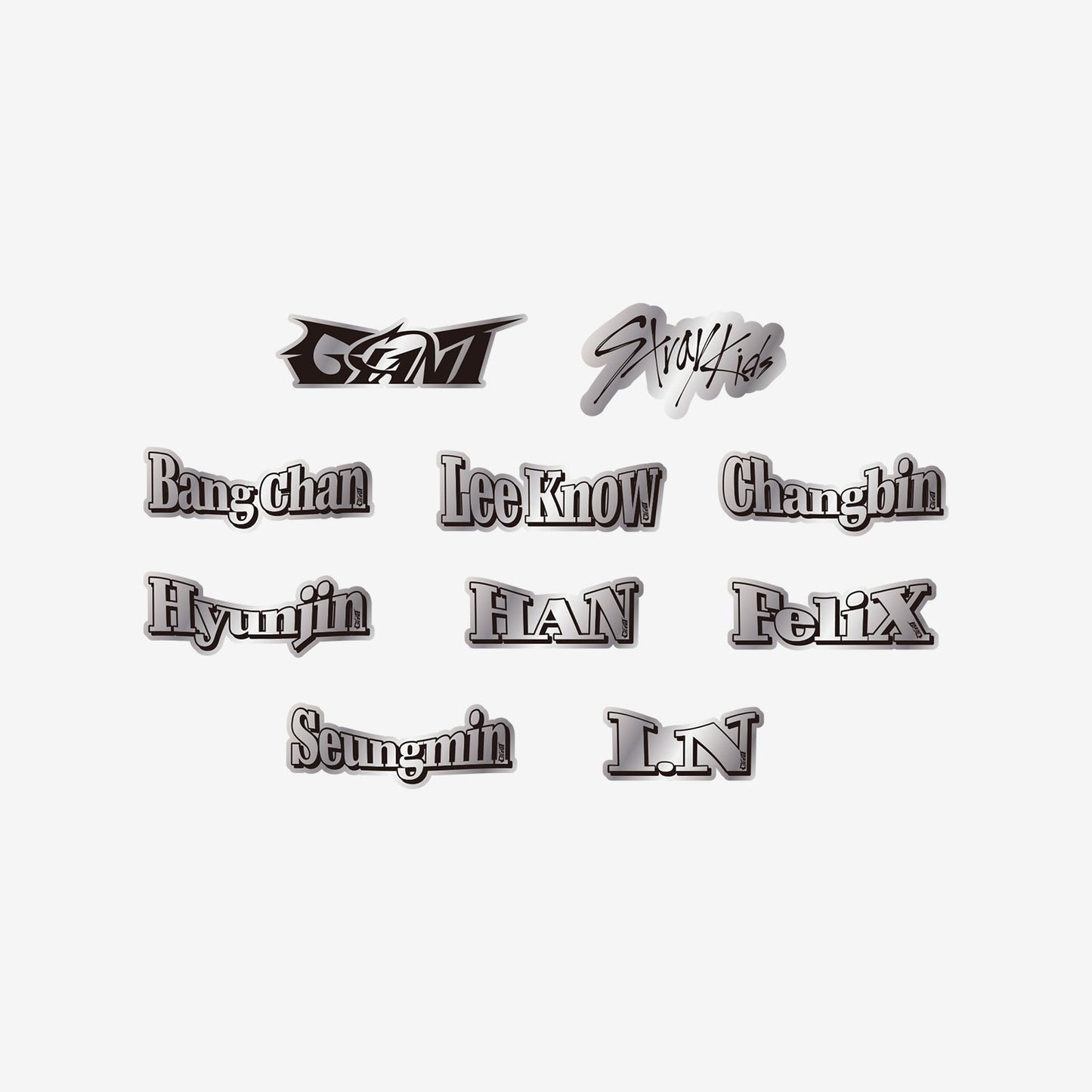 METALLIC STICKER SET(10PIECES) / Stray Kids『GIANT』