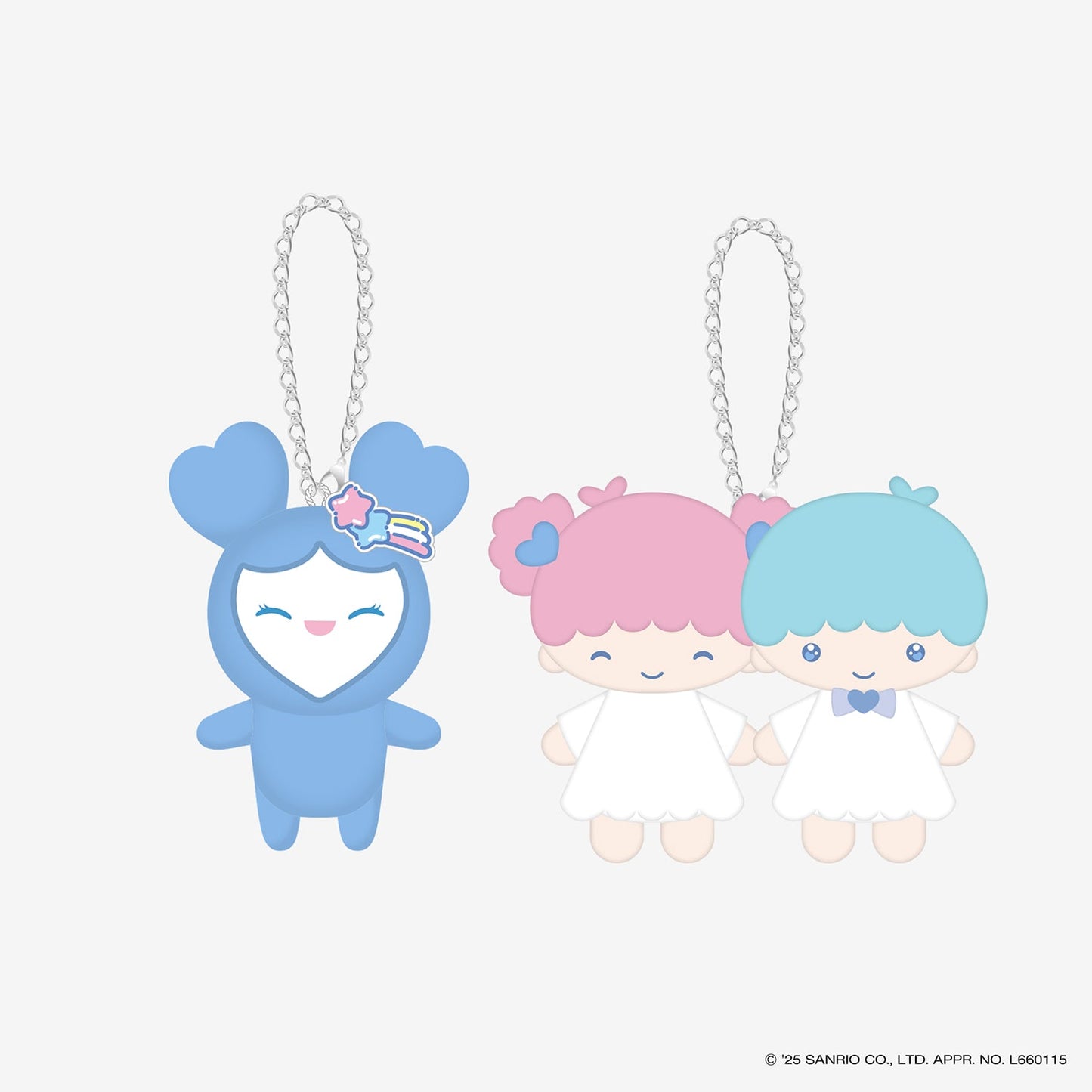 BAG CHARM SET - TZUVELY×LITTLE TWIN STARS / TWICE LOVELYS×SANRIO CHARACTERS