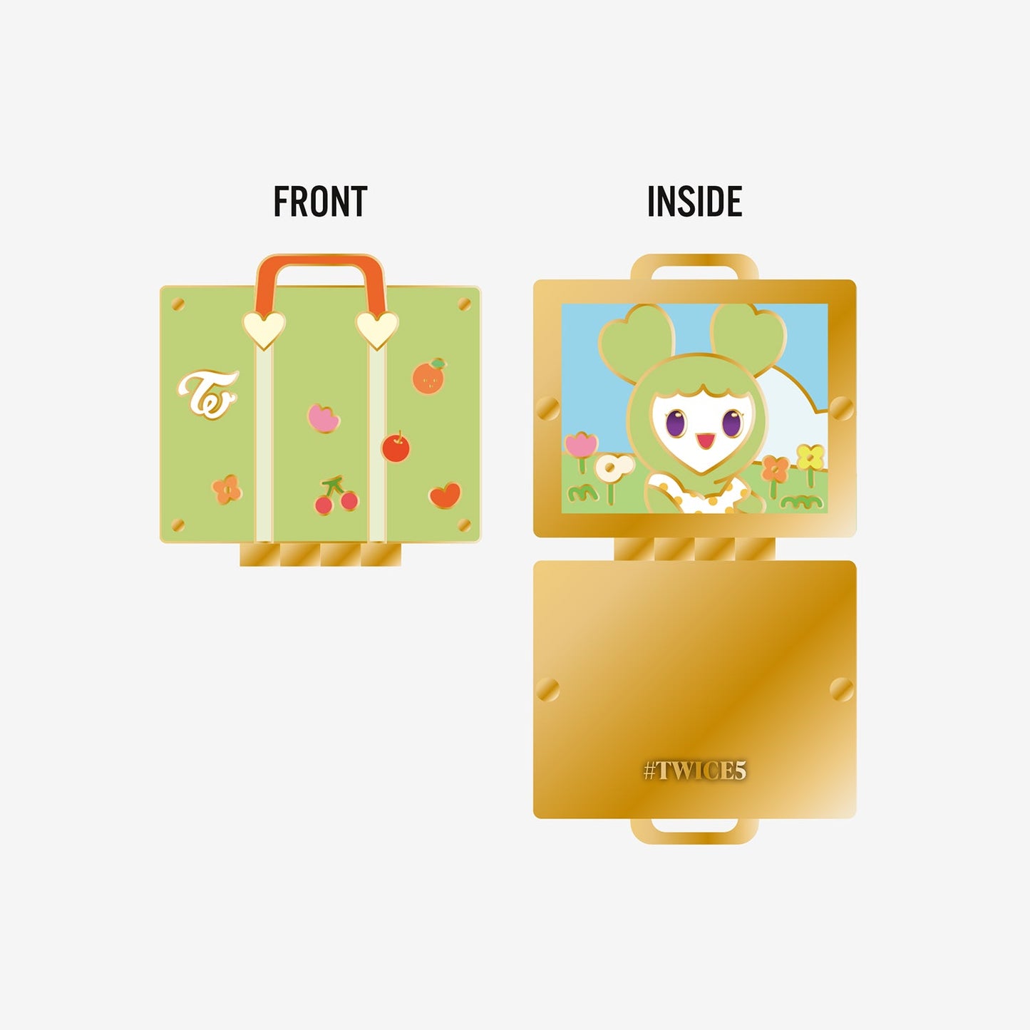 TWICE LOVELYS HINGE PIN BADGE - JEONGVELY / TWICE『#TWICE5』