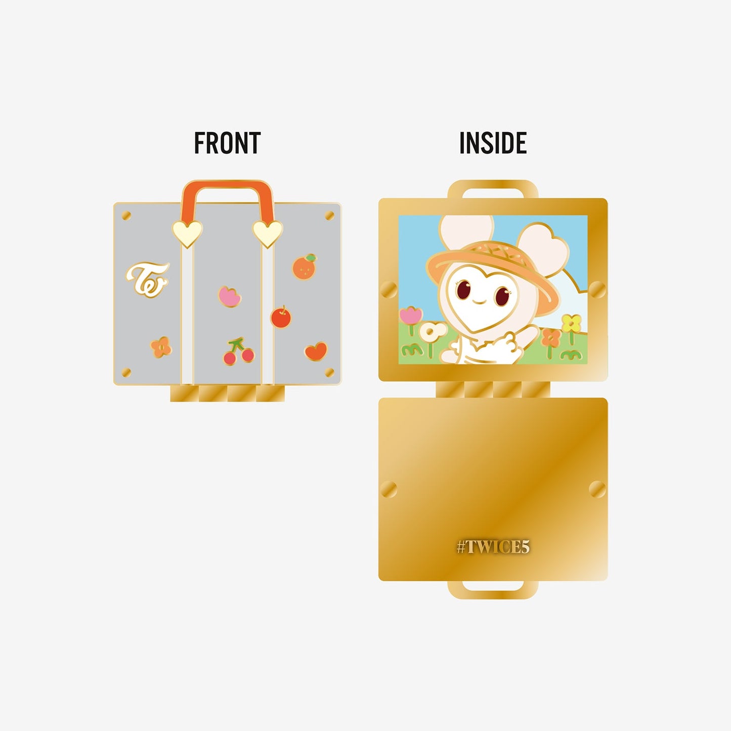 TWICE LOVELYS HINGE PIN BADGE - DAVELY / TWICE『#TWICE5』