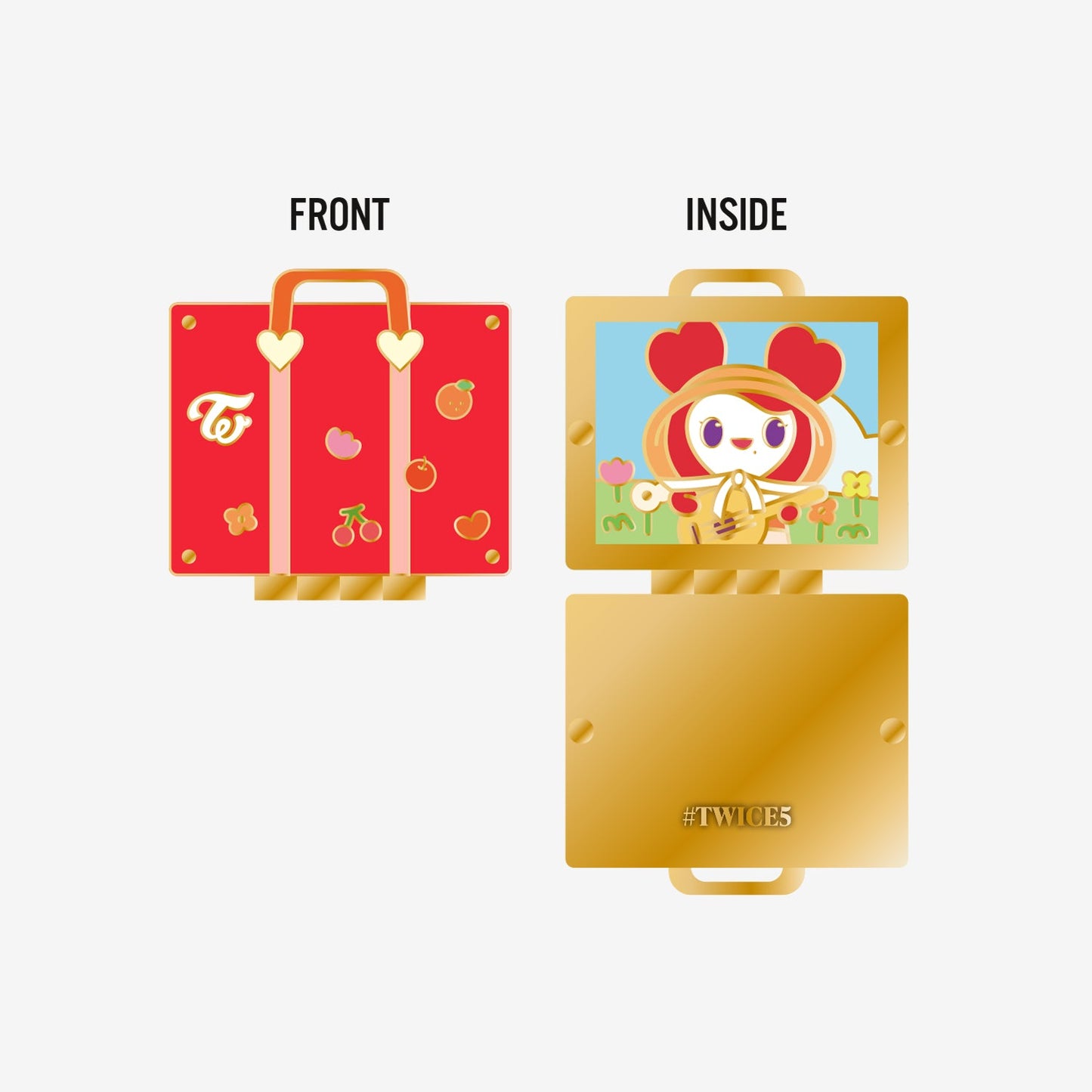 TWICE LOVELYS HINGE PIN BADGE - CHAENGVELY / TWICE『#TWICE5』