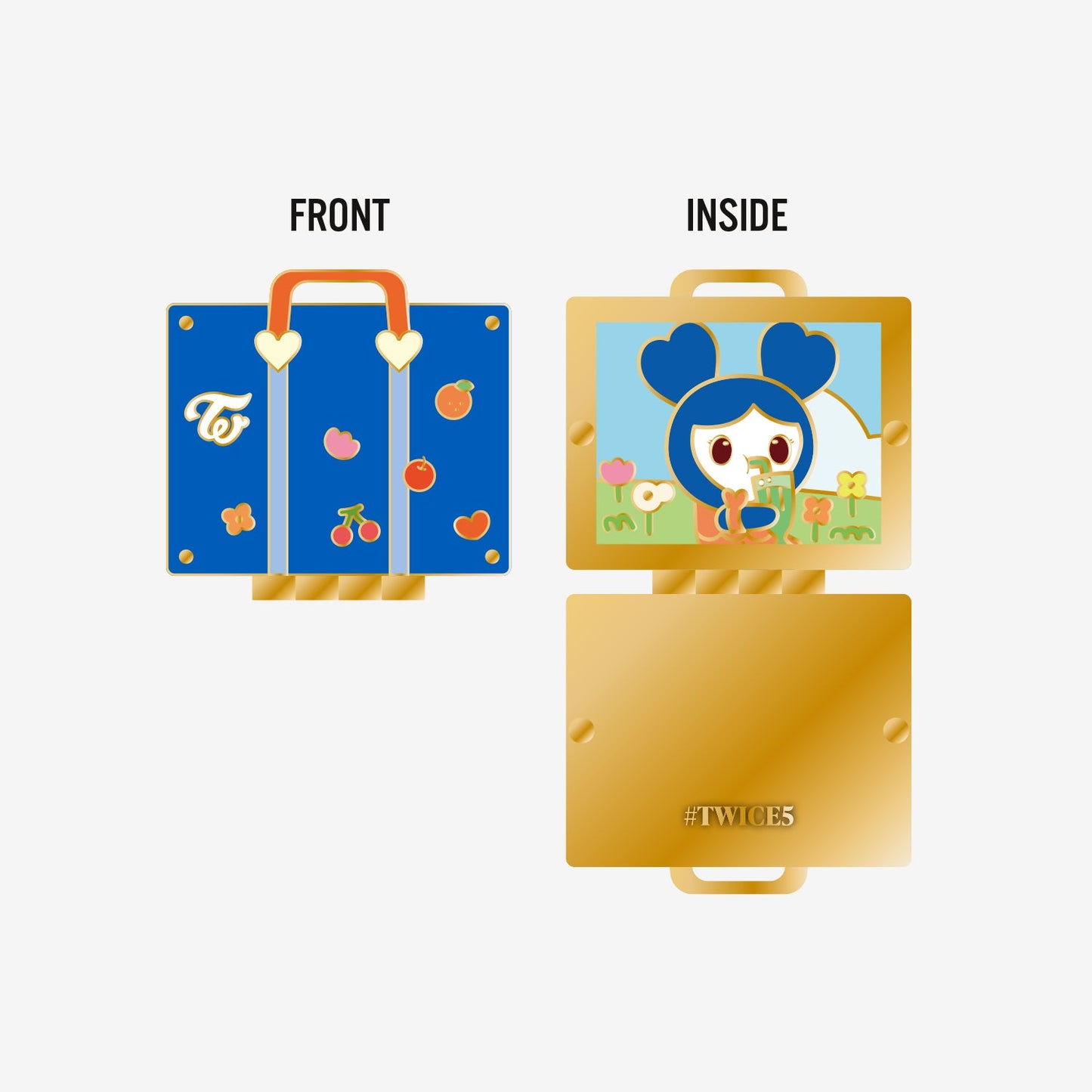 TWICE LOVELYS HINGE PIN BADGE - TZUVELY / TWICE『#TWICE5』