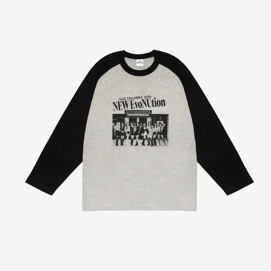 OVERSIZED RAGLAN T-SHIRT【L】/ NiziU『Live with U 2026 “NEW EvoNUtion”』