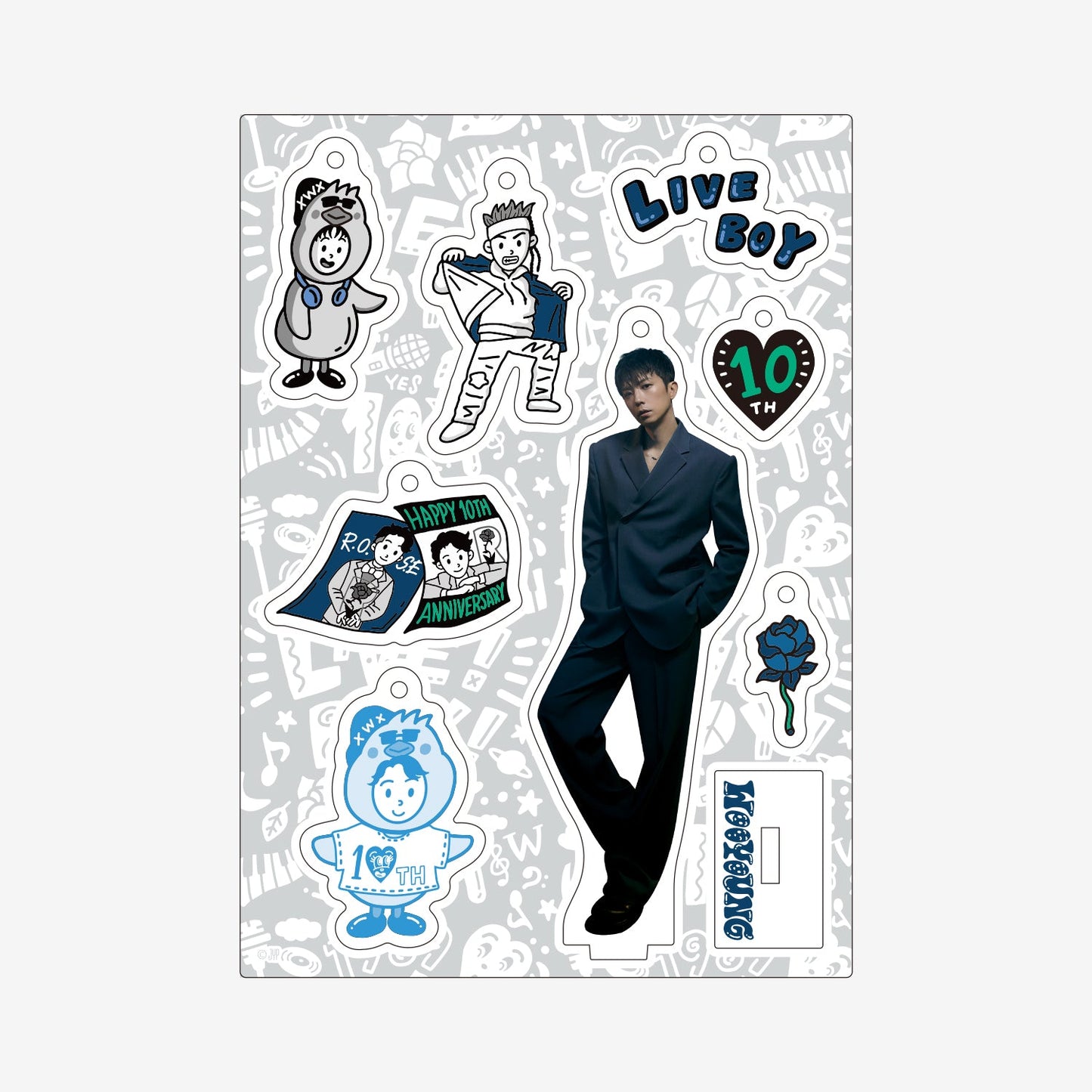 ACRYLIC STANDKEY HOLDER / WOOYOUNG (From 2PM)『2025 Jang Wooyoung Concert ＜half half＞』