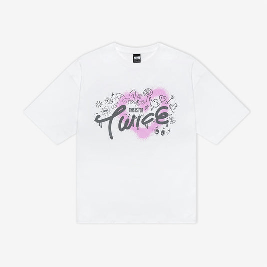 T-SHIRT【M】/ WHITE - Designed by TWICE / TWICE『THIS IS FOR』