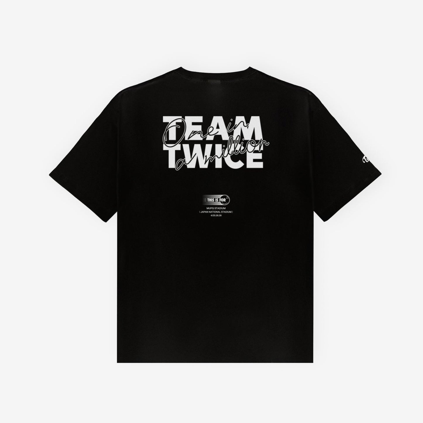 T-SHIRT / BLACK【S】/ TWICE『THIS IS FOR (MUFG STADIUM)』