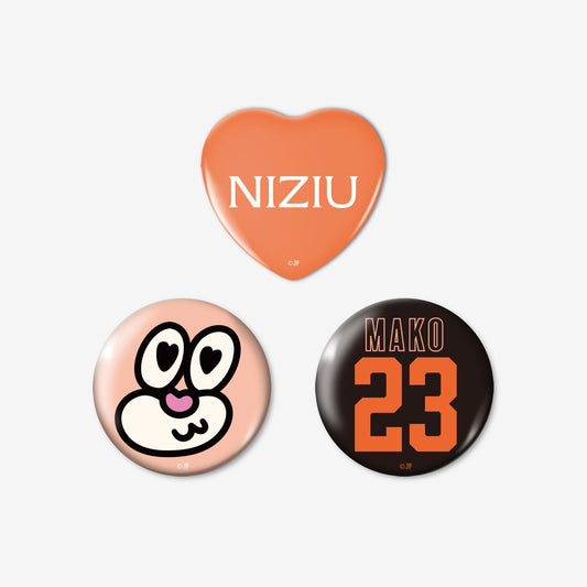 BADGE SET（3PIECES）- MAKO / NiziU『Live with U 2026 “NEW EvoNUtion”』