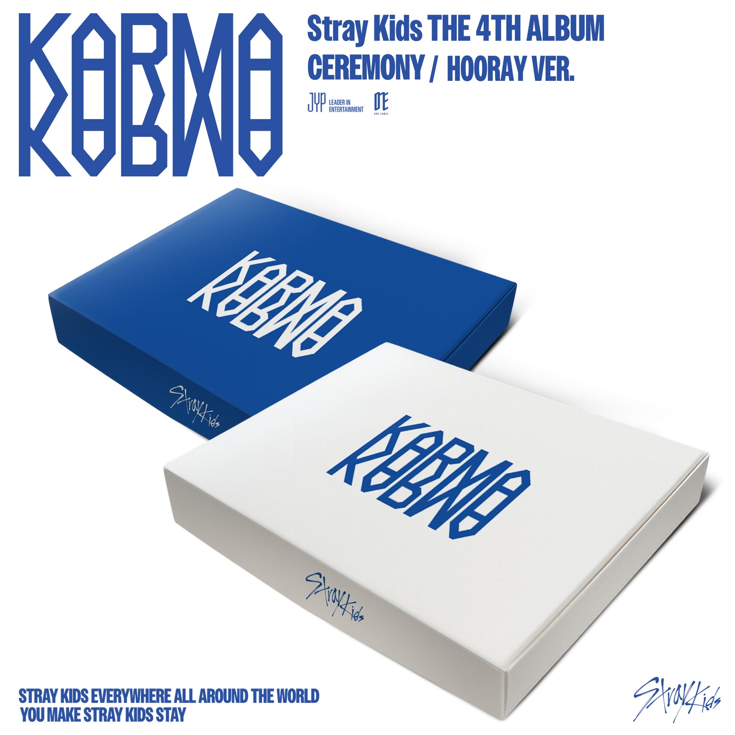 Stray Kids THE 4TH ALBUM "KARMA" [CEREMONY VER./HOORAY VER.] 2バージョンランダム