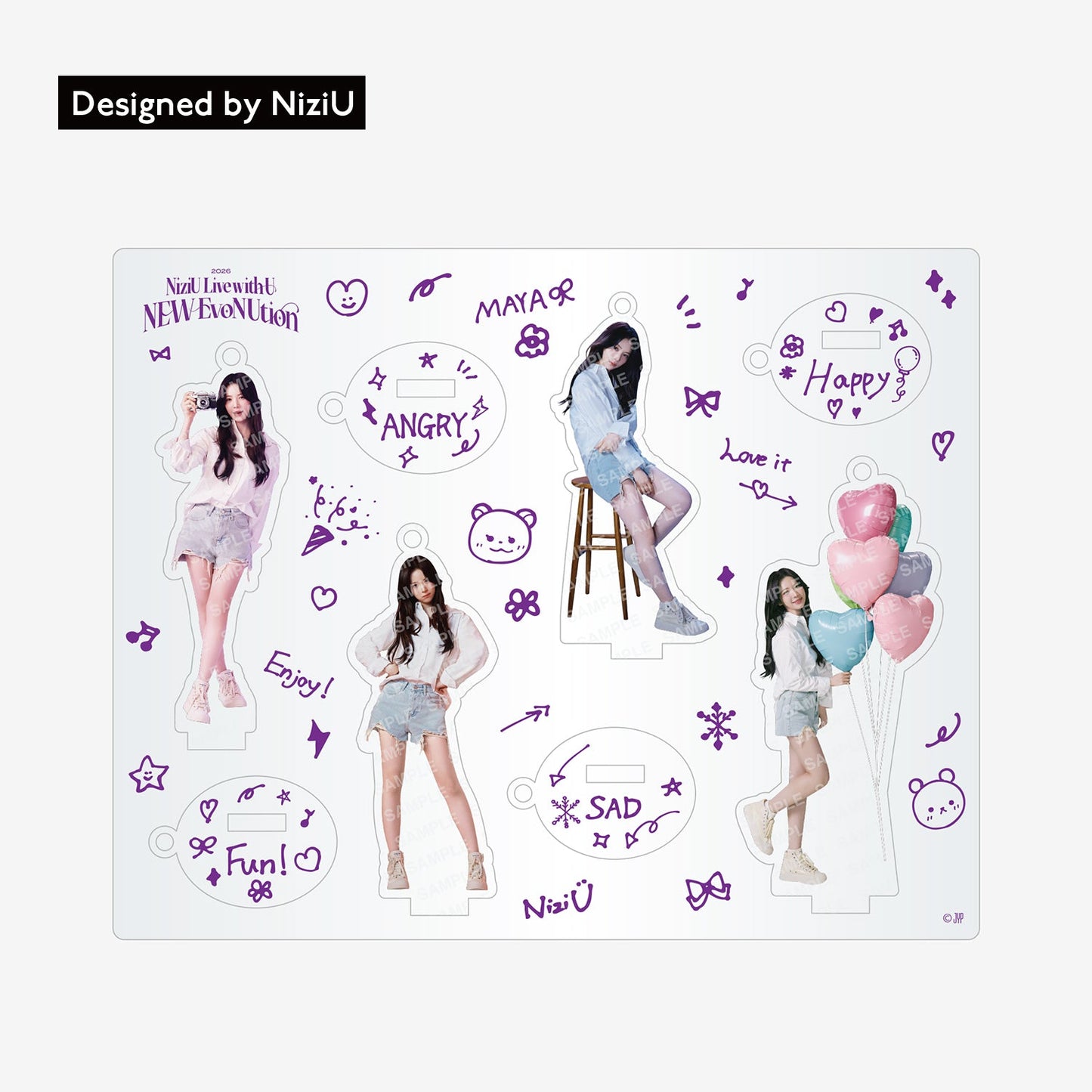 ACRYLIC STAND KEY HOLDER - MAYA / NiziU『Live with U 2026 “NEW EvoNUtion”』