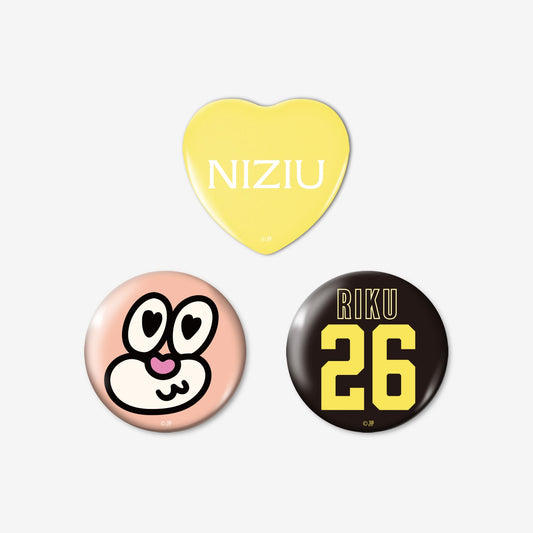 BADGE SET（3PIECES）- RIKU / NiziU『Live with U 2026 “NEW EvoNUtion”』
