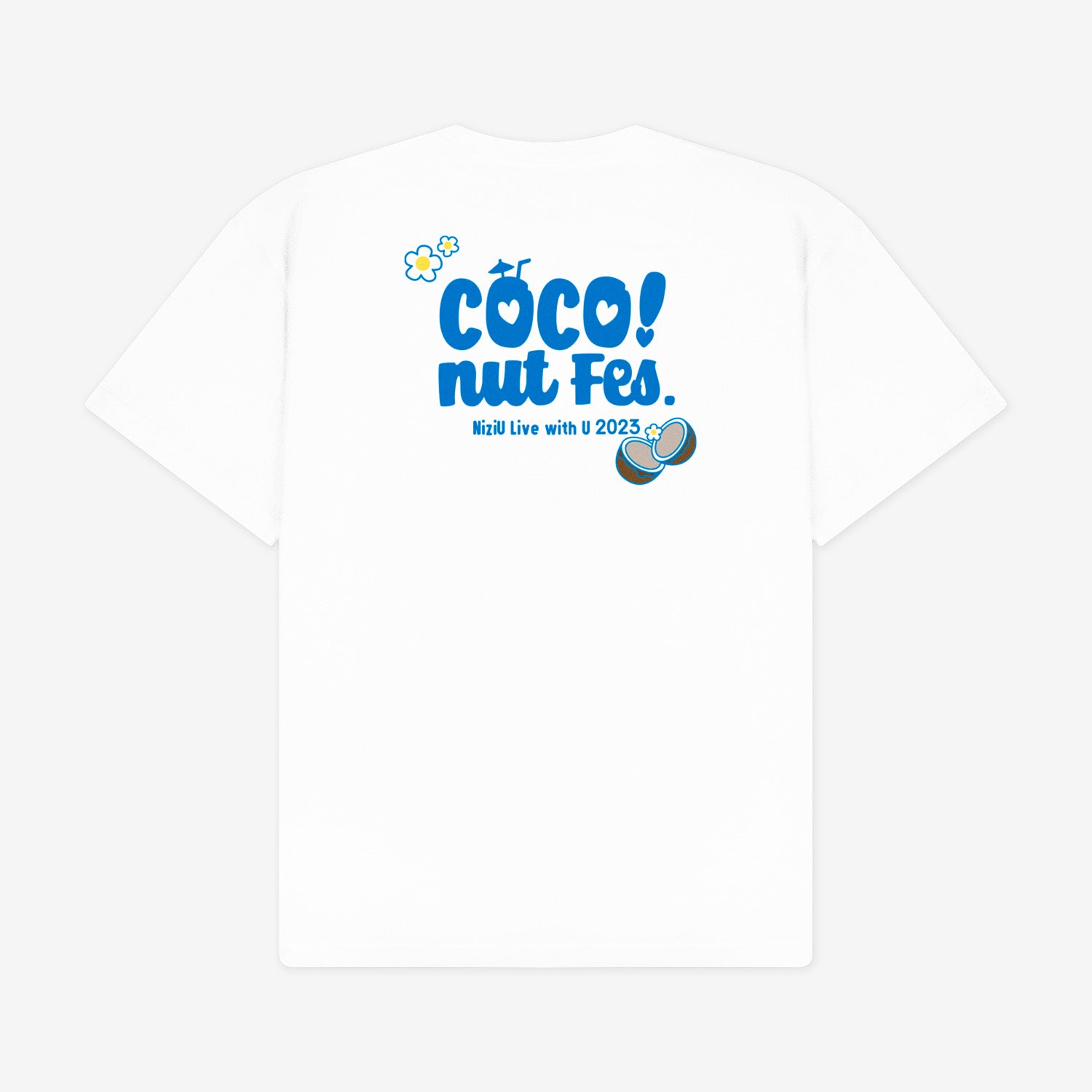 T-SHIRT / WHITE【S】 / NiziU『COCO! nut Fes.』