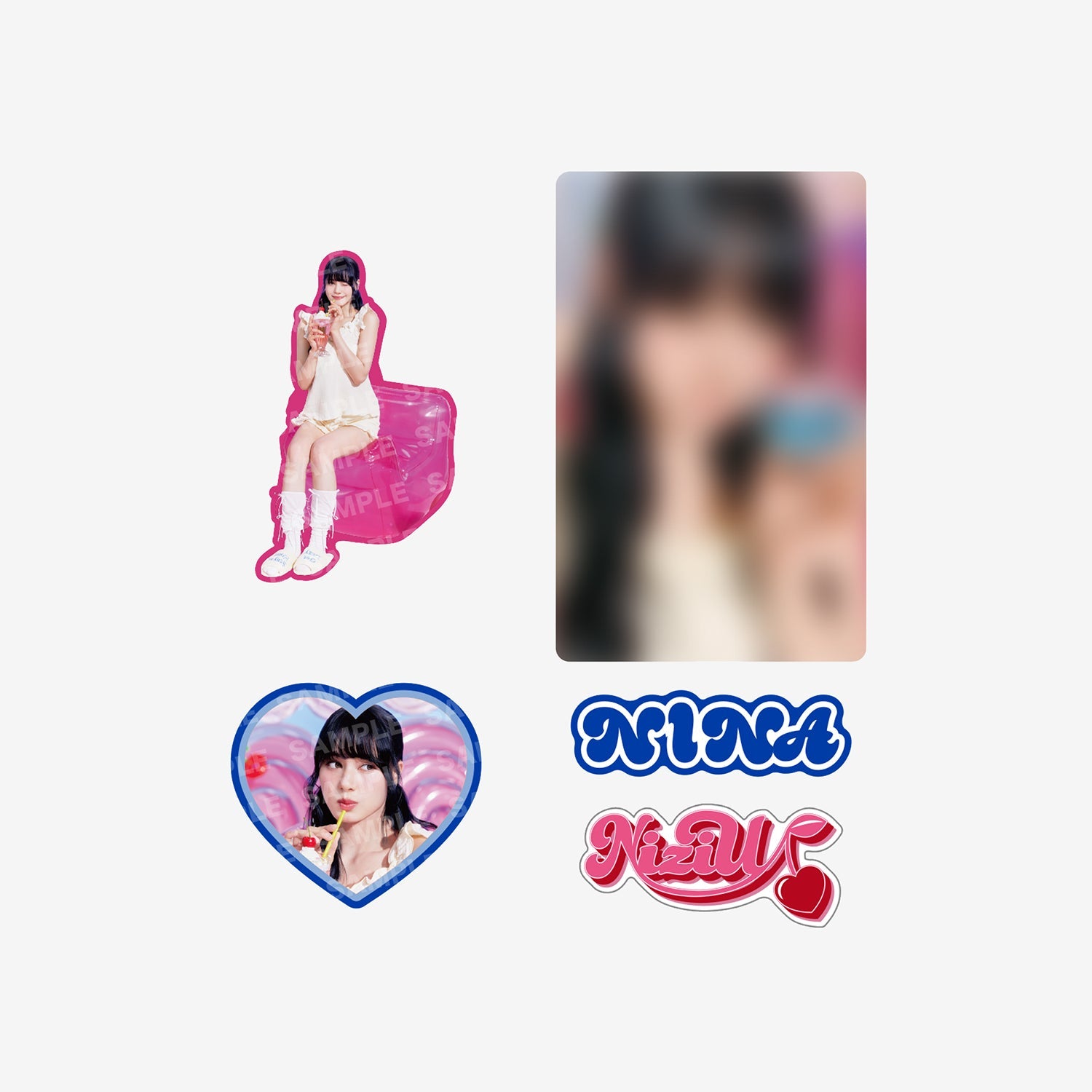 STICKER & PHOTO CARD SET - NINA / NiziU『JYP JAPAN POPUP STORE 2024』