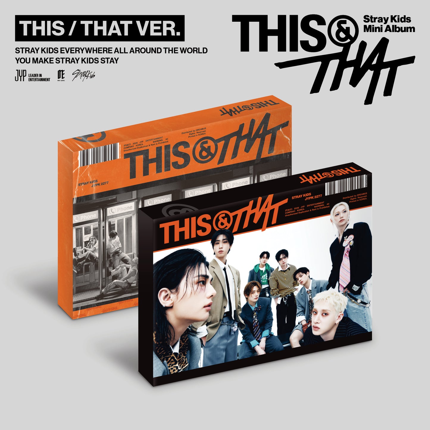Stray Kids Mini Album "THIS & THAT" [THIS VER./THAT VER.] 2バージョンセット