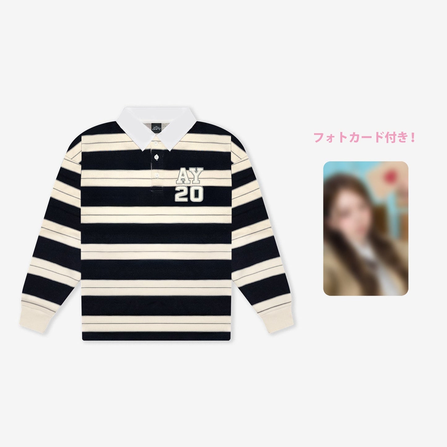 HORIZONTALLY-STRIPED SHIRT - AYAKA【L】/ NiziU『Live with U 2025 “NEW EMOTION : Face To Face”』