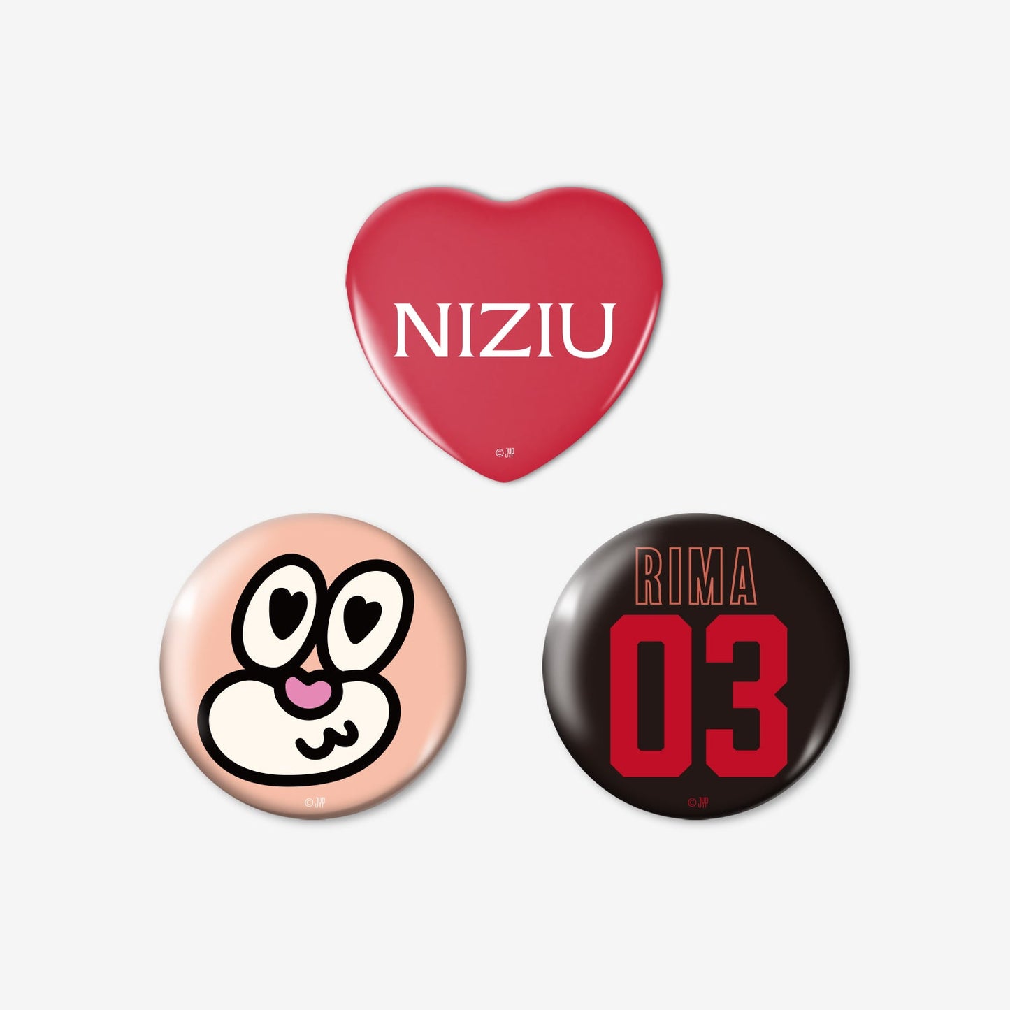 BADGE SET（3PIECES）- RIMA / NiziU『Live with U 2026 “NEW EvoNUtion”』