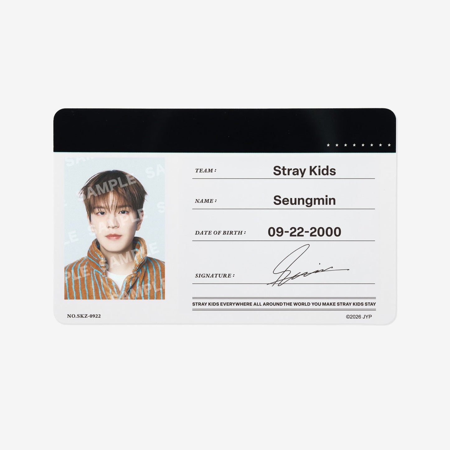PROFILE CARD SET - Seungmin / Stray Kids『World Tour <RUN IT JAPAN>』