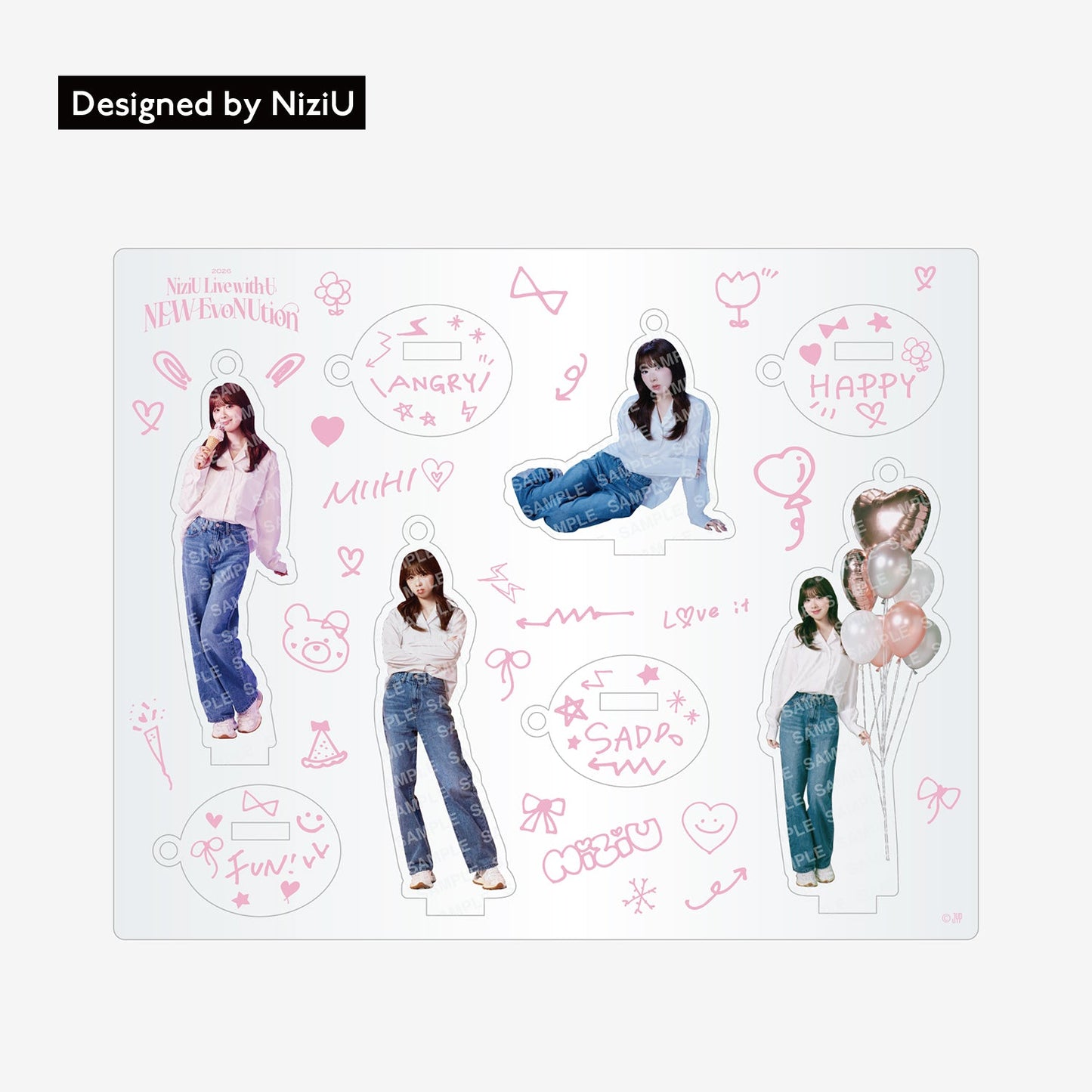 ACRYLIC STAND KEY HOLDER - MIIHI / NiziU『Live with U 2026 “NEW EvoNUtion”』