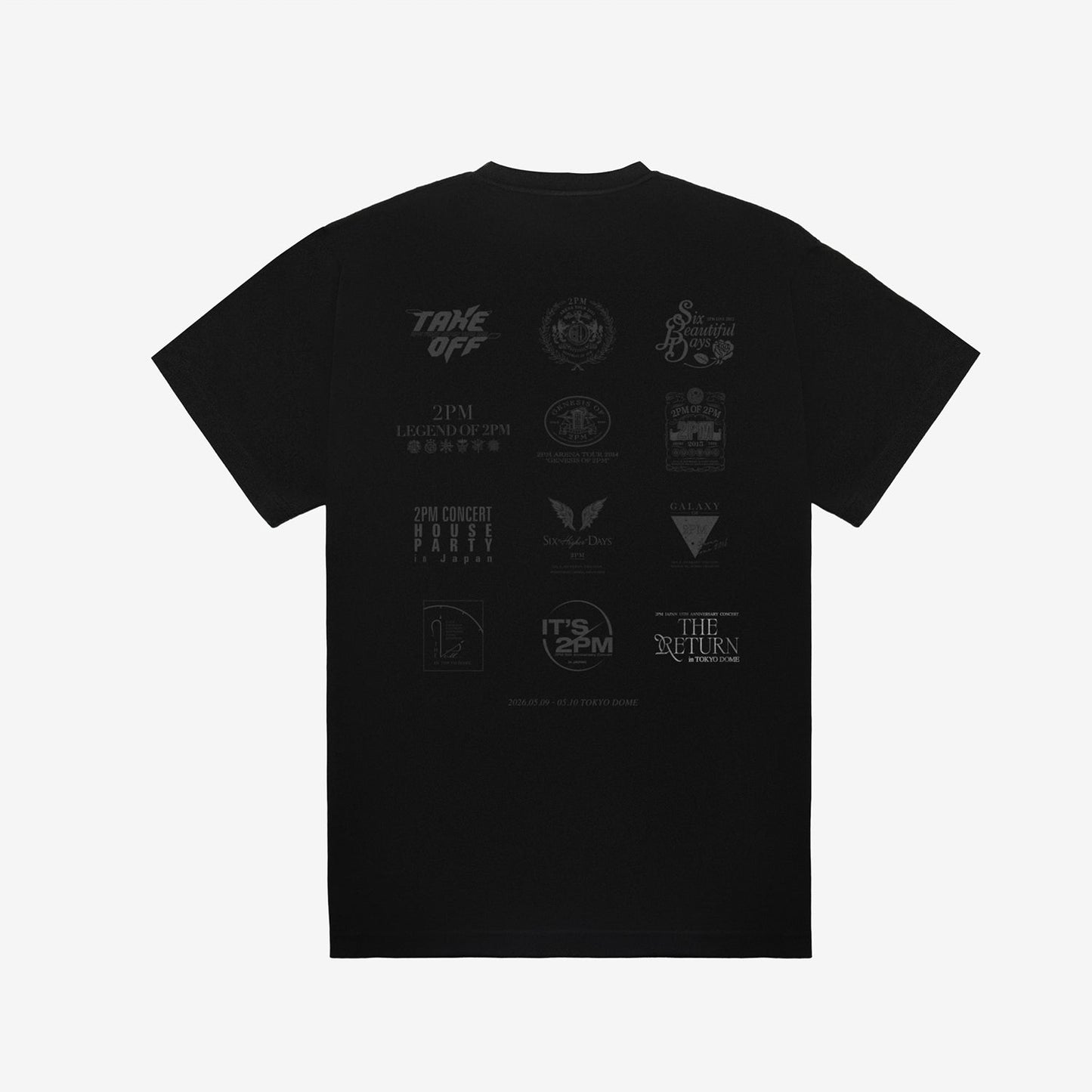 T-SHIRT / BLACK【M】/ 2PM『THE RETURN』