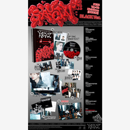 NEXZ The 4th Mini Album 『SAUCIN’』[BLACK ver. / YELLOW ver.] Random 2 versions