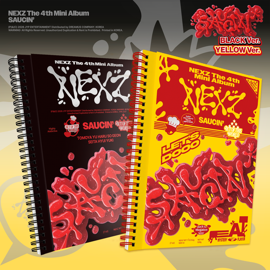 NEXZ The 4th Mini Album 『SAUCIN’』[BLACK ver. / YELLOW ver.] Random 2 versions