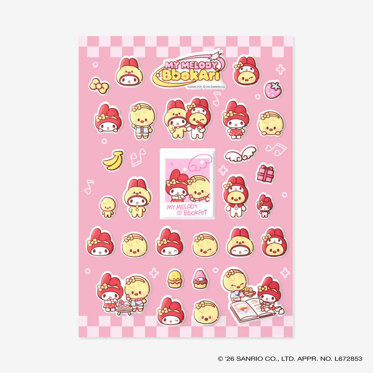 SKZOO×SANRIO CHARACTERS STICKER - BbokAri x MY MELODY / Stray Kids『World Tour <RUN IT JAPAN>』