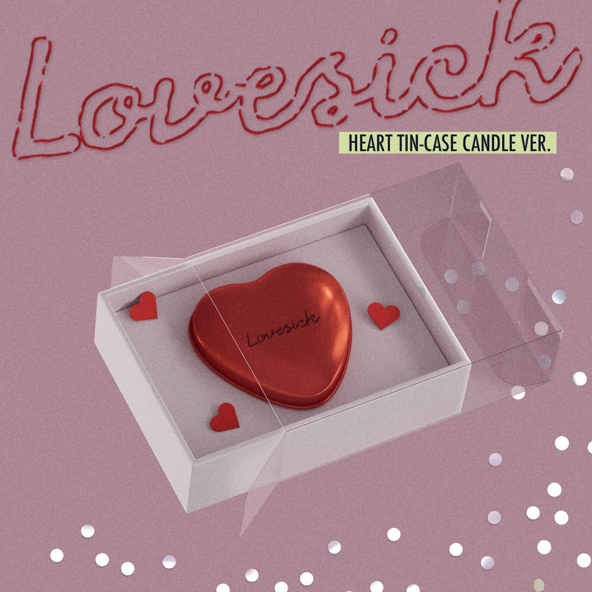 ITZY 채령 첫 번째 미니 앨범 『Lovesick』 HEART 틴 케이스 캔들 Ver.
