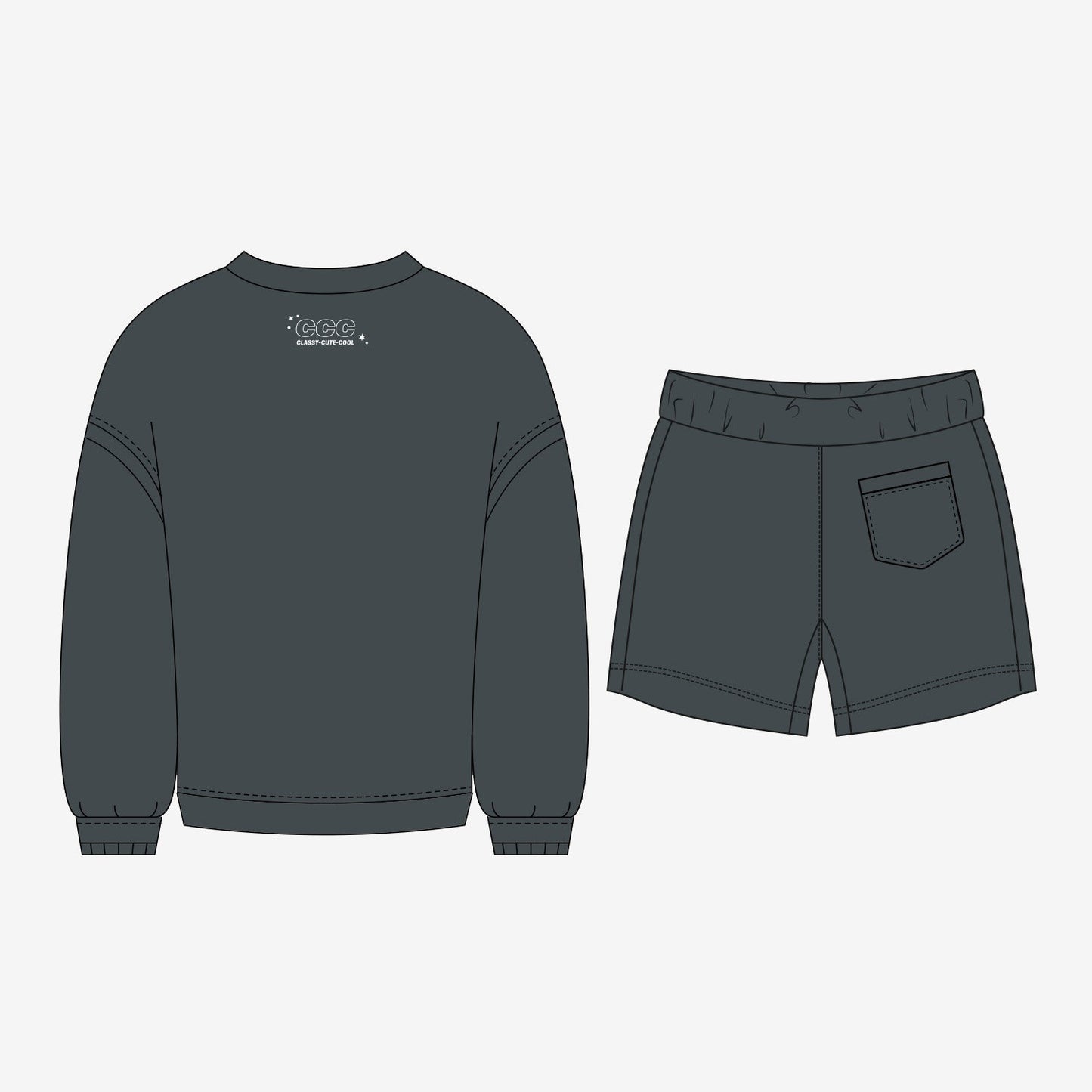 SOFT TERRY LOUNGE SET / DARK GRAY【M】/ MISAMO『3rd Anniversary POPUP STORE "CCC"』