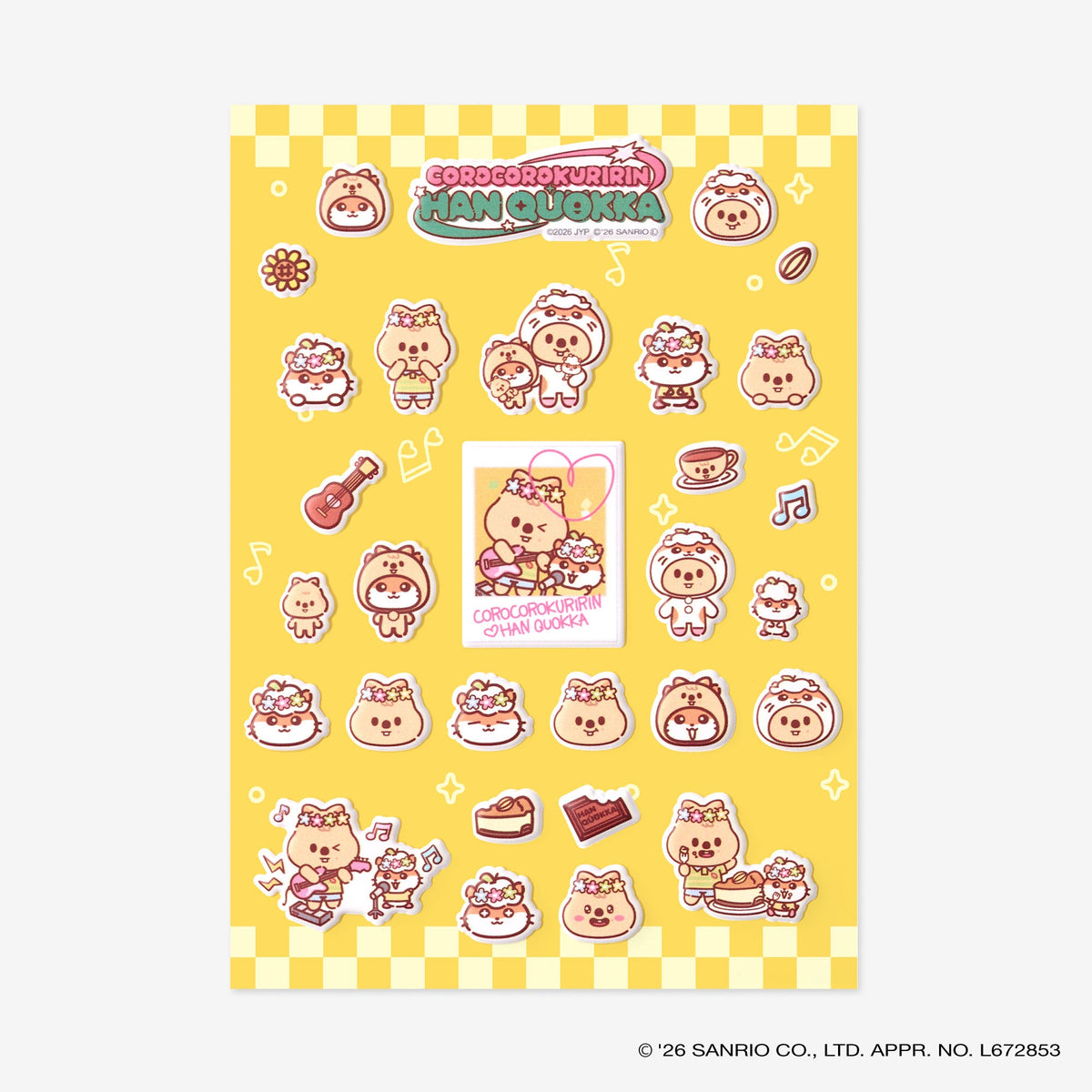 SKZOO×SANRIO CHARACTERS STICKER - HAN QUOKKA x COROCOROKURIRIN / Stray Kids『World Tour <RUN IT JAPAN>』