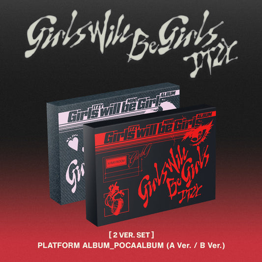 ITZY 10th Mini Album『Girls Will Be Girls』PLATFORM ALBUM_POCAALBUM A / B Ver.【輸入盤】2種セット