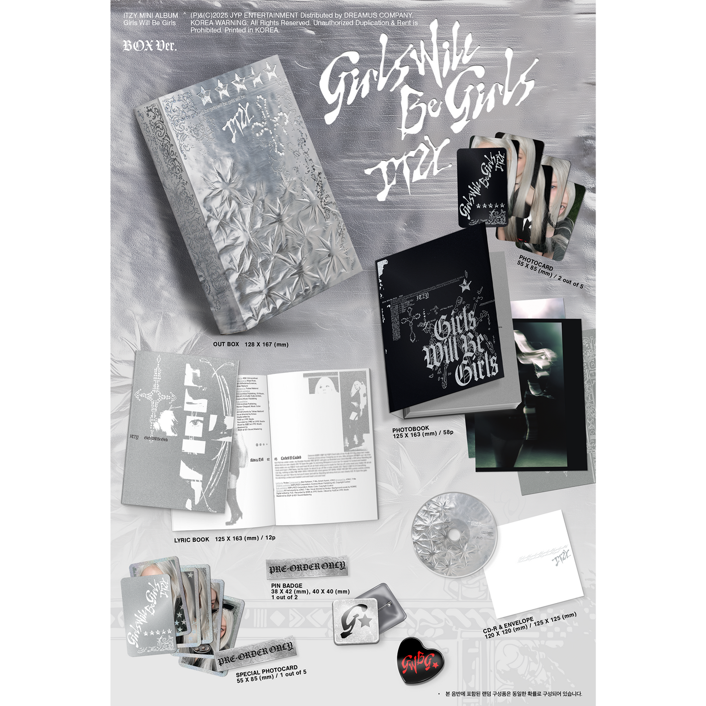ITZY 10th Mini Album『Girls Will Be Girls』【輸入盤】全形態セット