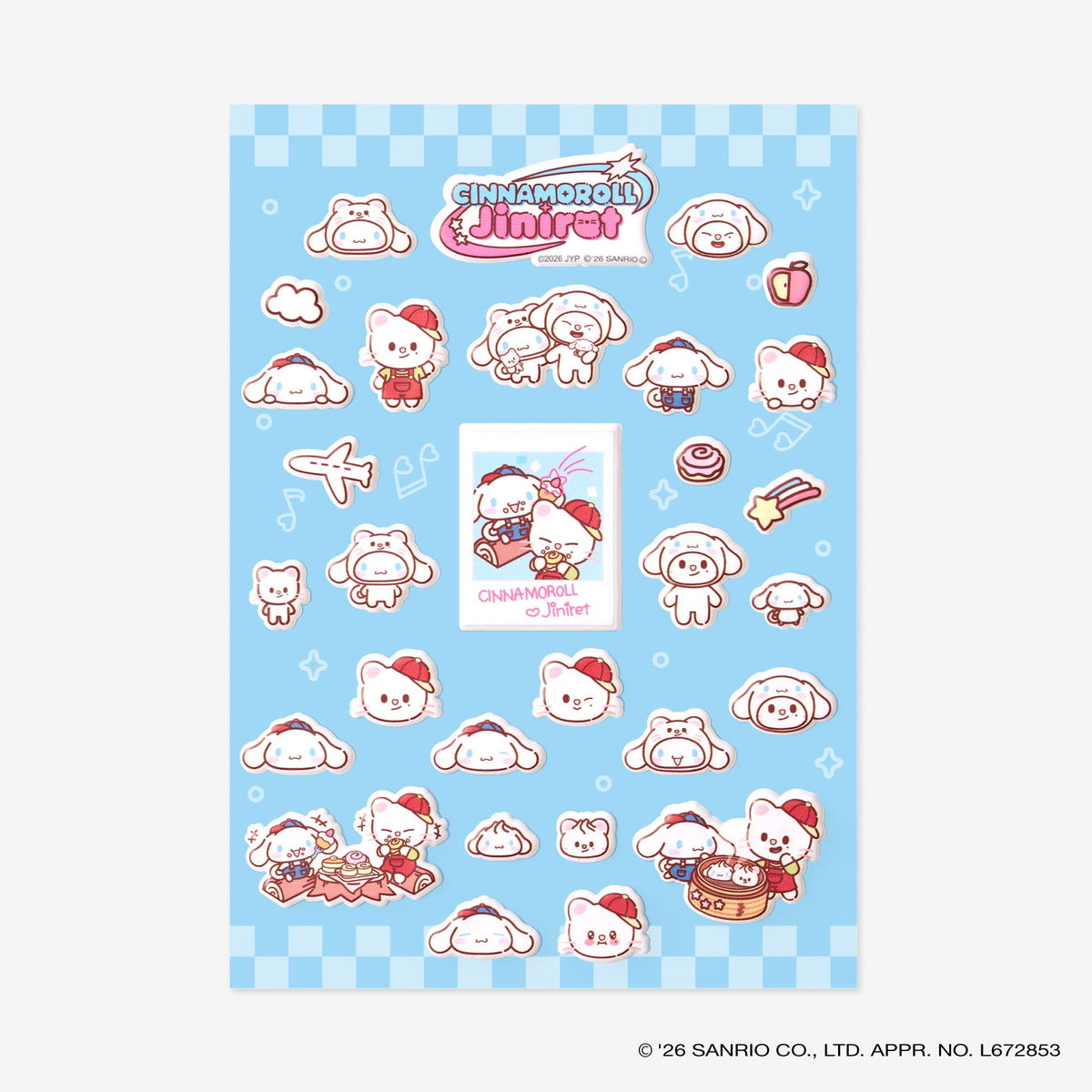 SKZOO×SANRIO CHARACTERS STICKER - Jiniret x CINNAMOROLL / Stray Kids『World Tour <RUN IT JAPAN>』