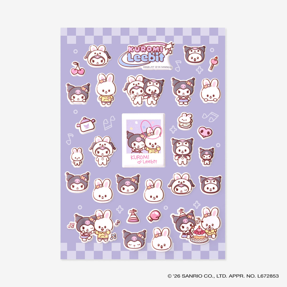 SKZOO×SANRIO CHARACTERS STICKER - Leebit x KUROMI / Stray Kids『World Tour <RUN IT JAPAN>』