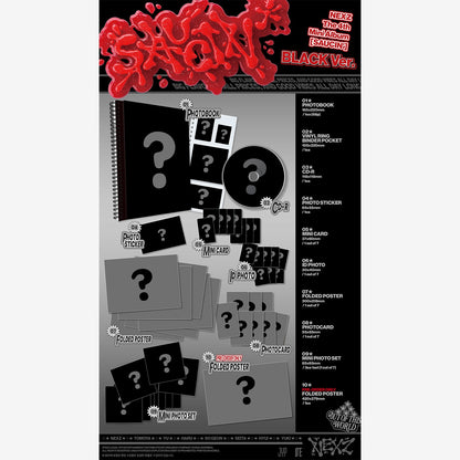 NEXZ The 4th Mini Album 『SAUCIN’』[BLACK ver. / YELLOW ver.] 2 버전 세트