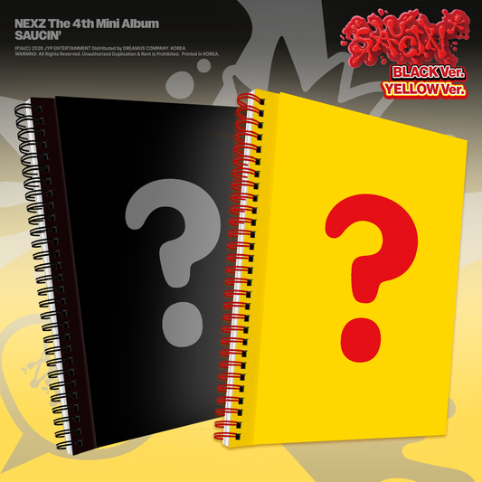 NEXZ The 4th Mini Album『SAUCIN’』[BLACK ver. / YELLOW ver.] 2バージョンランダム