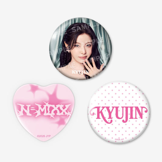 BADGE SET (3PIECES) - KYUJIN / NMIXX『JAPAN DEBUT SHOWCASE “N=MIXX”』