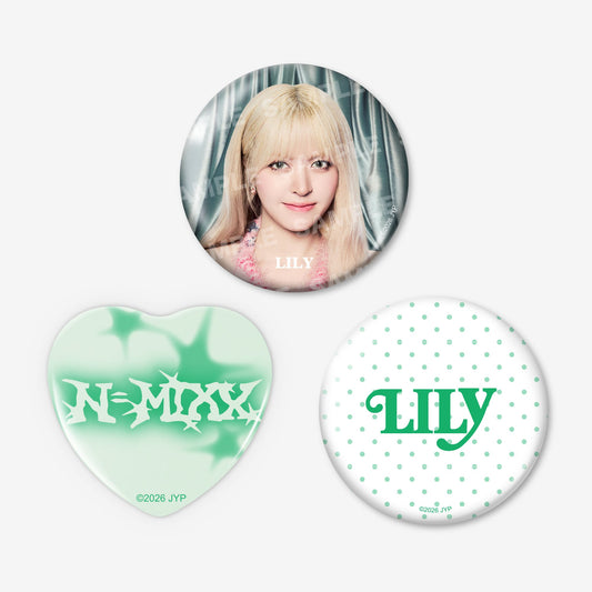BADGE SET (3PIECES) - LILY / NMIXX『JAPAN DEBUT SHOWCASE “N=MIXX”』