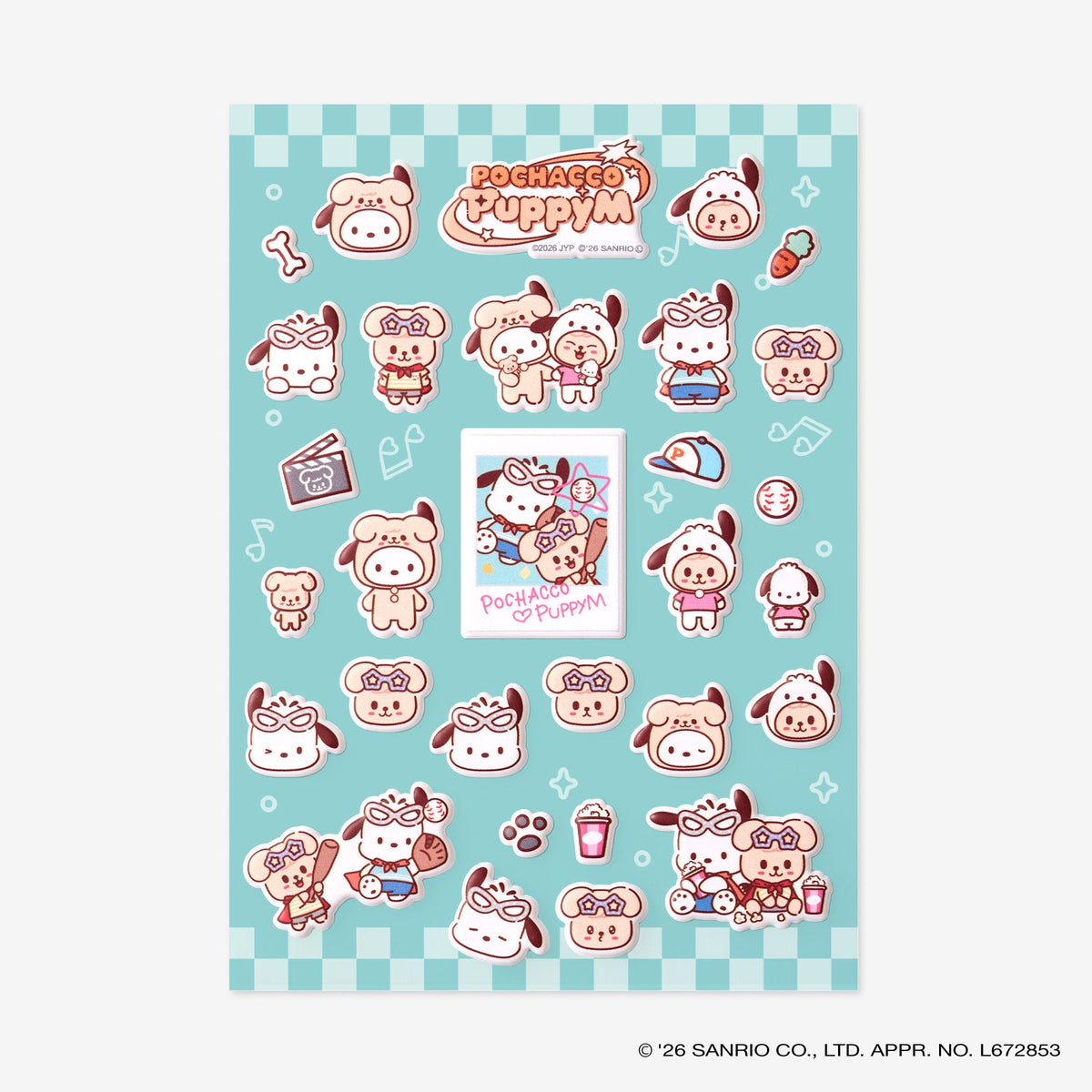 SKZOO×SANRIO CHARACTERS STICKER - PuppyM x POCHACCO / Stray Kids『World Tour <RUN IT JAPAN>』