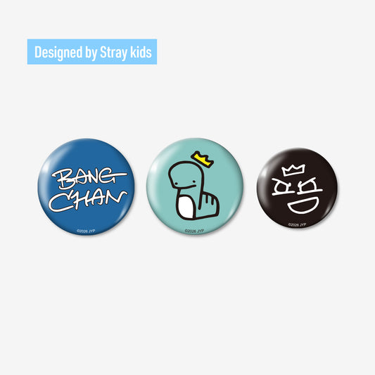 BADGE SET (3PIECES) - Bang Chan / Stray Kids『World Tour <RUN IT JAPAN>』