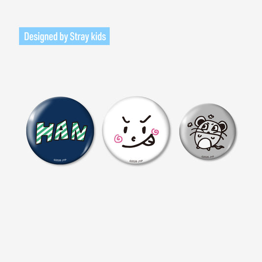 BADGE SET (3PIECES) - HAN / Stray Kids『World Tour <RUN IT JAPAN>』